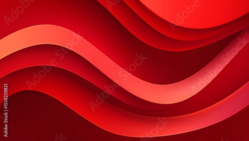 Red Abstract Wave Background Design