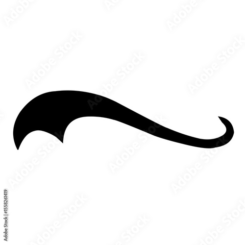 Baseball swoosh tail vector