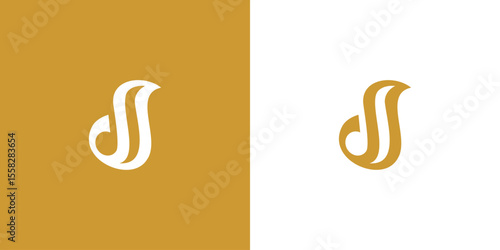 Creative Letter D Logo with Abstract, Illustration, Design Inspiration, Vector, Icon