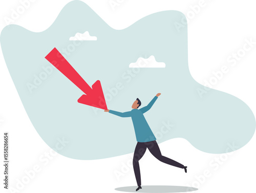 Resilience to survive investment crash, crisis or recession, pushing back or effort to win business challenge,character for design.