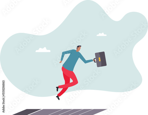 Business challenge, ambition to win competition or better than previous try, effort to achieve target or goal,character for design.