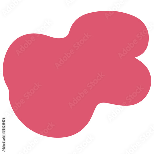 An abstract, irregularly shaped blob with a smooth, fluid form. This versatile design element is ideal for backgrounds, text boxes, overlays, or adding a modern, soft touch to digital graphics.