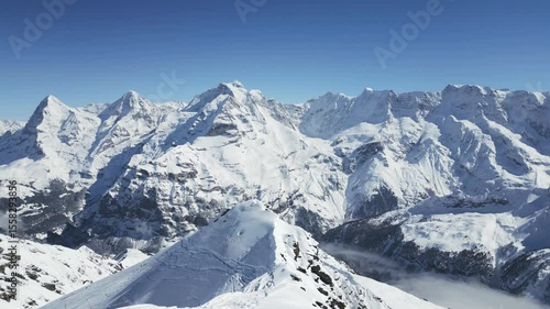Schweizer Alpenpanorama - Eiger Mönch und Jungfrau