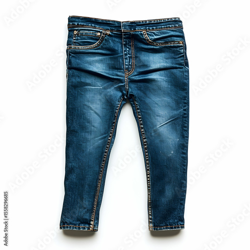 A pair of women jeans, isolated on a clean white background