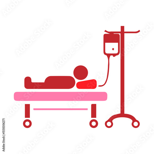 patient bed icon