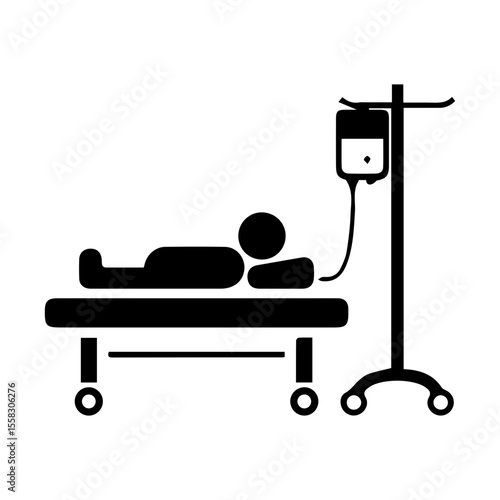 patient bed icon