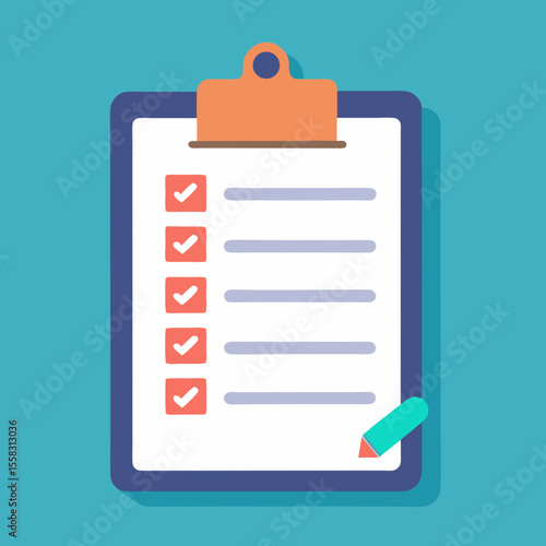 Icon of shopping list on clipboard symbolizing purchase checklist, organized grocery planning, retail preparation and item management