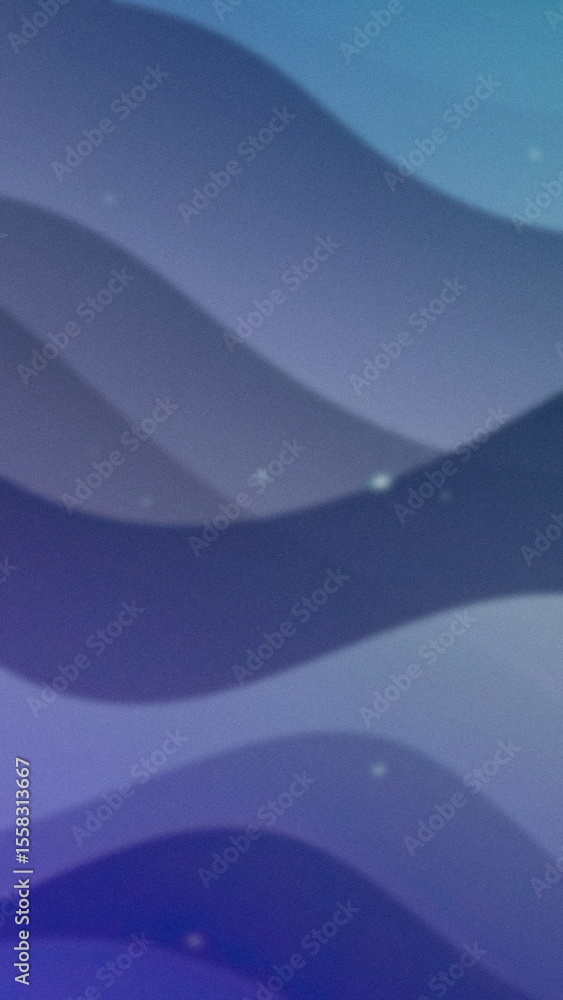 Fototapeta premium Abstract wavy lines in varying shades of blue create a dynamic pattern and subtle gradient some light dots visible