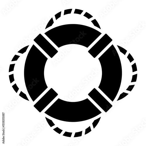 Lifebuoy Isolated Vector Illustration, Safety and Rescue