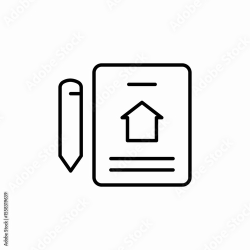 Property Contract icon vector