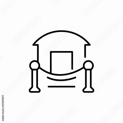 Auction Hall icon vector