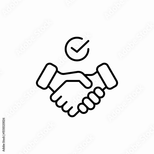 Business Agreement icon vector