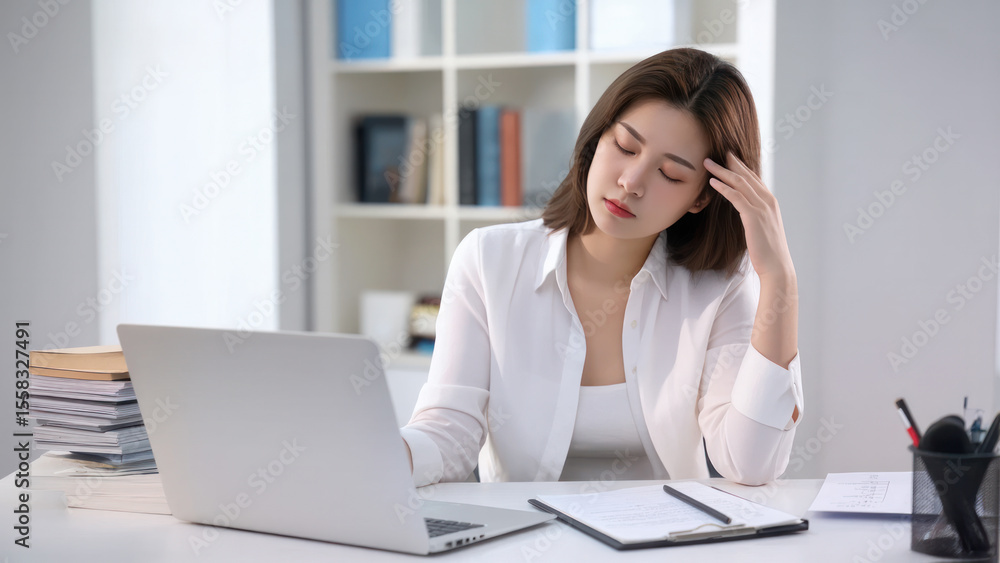 businesswoman working on her laptop businesswoman working on her laptop