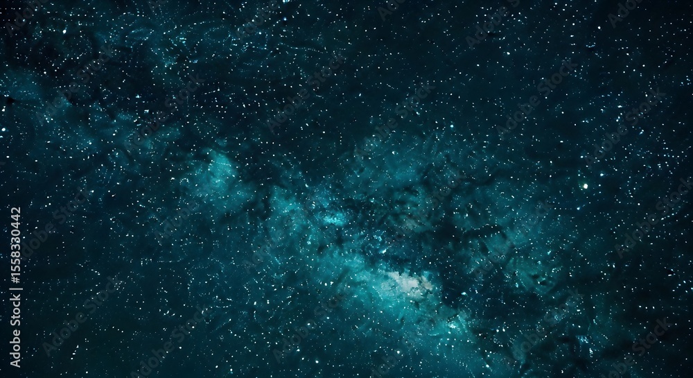 Cosmic Wonders A Deep Space Nebula in Teal Hues Cosmic Wonders A Deep Space Nebula in Teal Hues