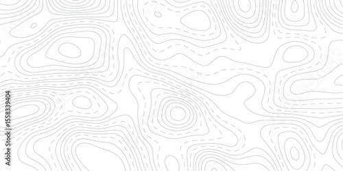 Minimalist White Terrain Mapping with Smooth Elevation Lines and Clean Contour Background.