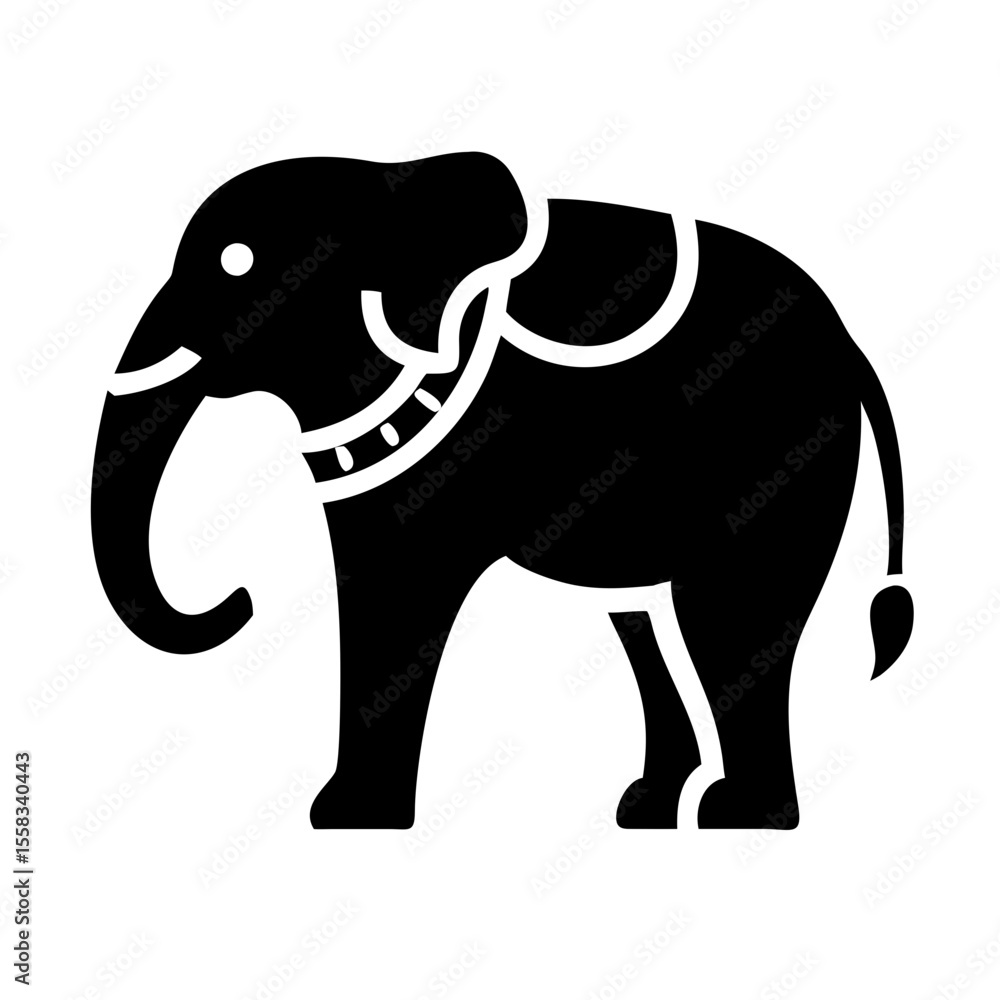 Obraz premium Elephant icon isolate 