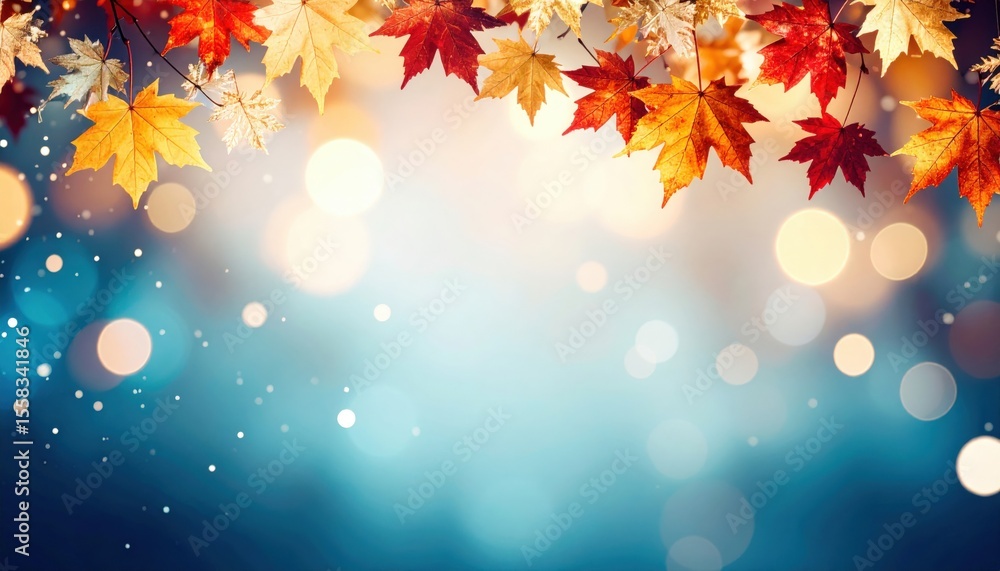 Autumn leaves falling nature scene seasonal changes tranquil environment close up vibrant colors Autumn leaves falling nature scene seasonal changes tranquil environment close up vibrant colors