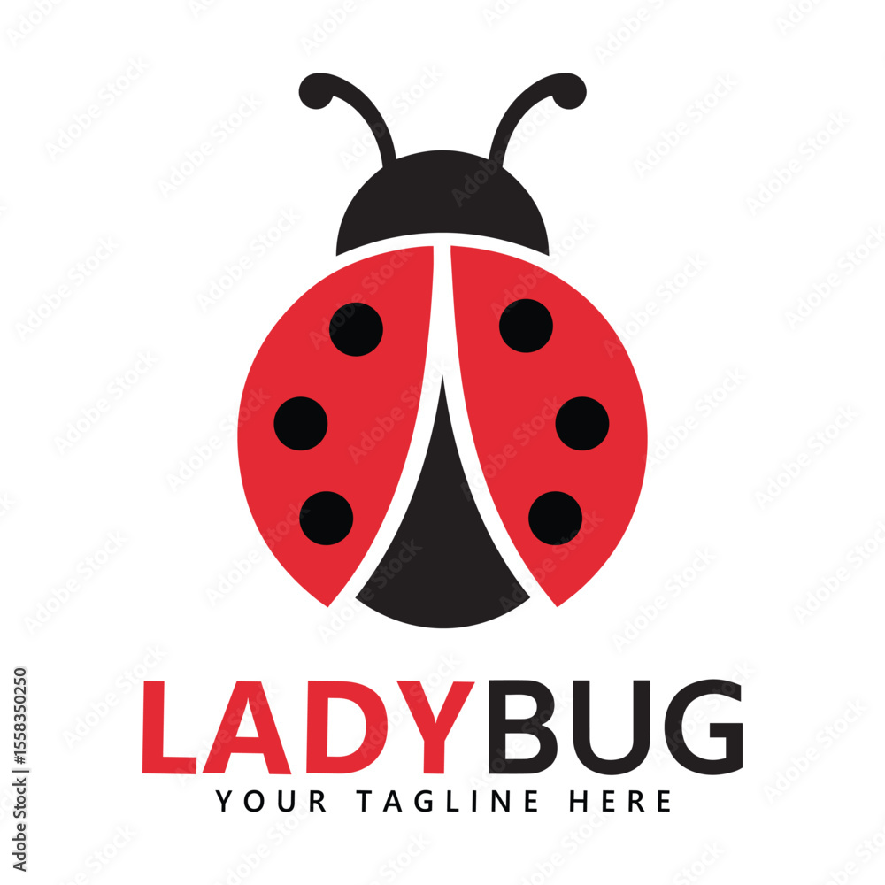 Lady bug logo template vector illustration icon Lady bug logo template vector illustration icon