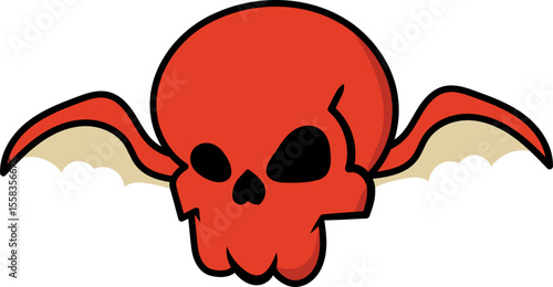 Variant of Cool and Scary Skull Illustration