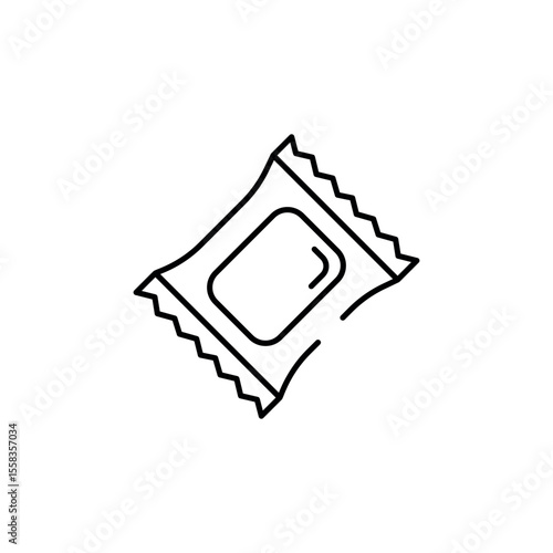 Candy Pack icon design with white background stock illustration