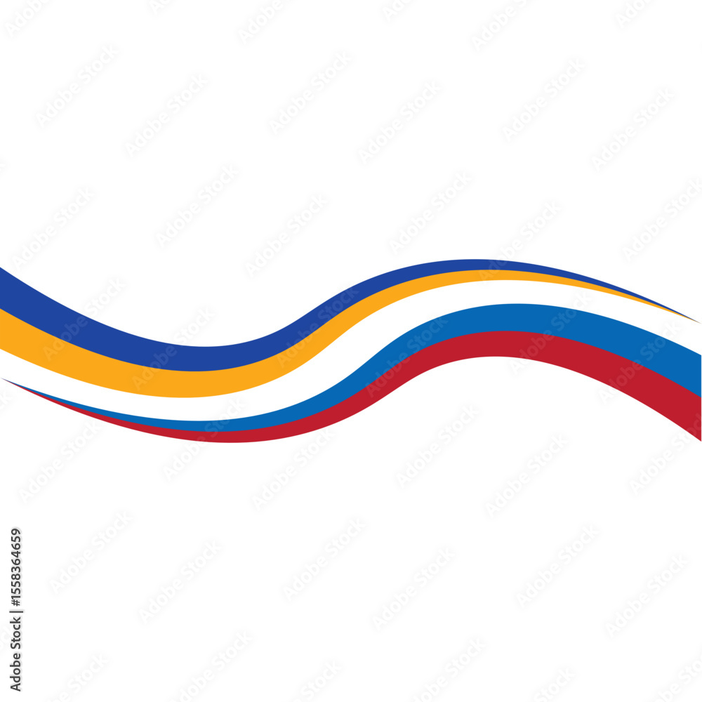 Fototapeta premium Wave Business Border Element