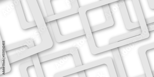 White and gray overlap triangle geometric technology pattern. gray rectangle frames with soft shadows white square line technology concept .White triangular beautiful tech layout triangle background. 
