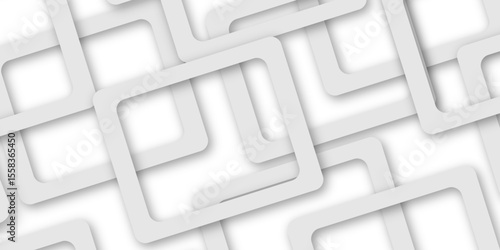 White and gray overlap triangle geometric technology pattern. gray rectangle frames with soft shadows white square line technology concept .White triangular beautiful tech layout triangle background. 