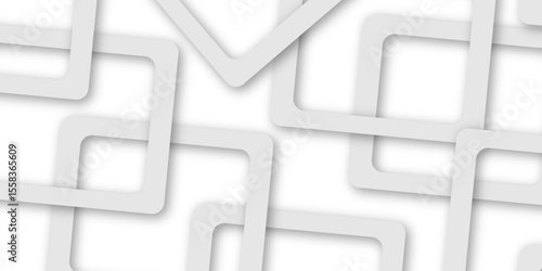 White and gray overlap triangle geometric technology pattern. gray rectangle frames with soft shadows white square line technology concept .White triangular beautiful tech layout triangle background. 