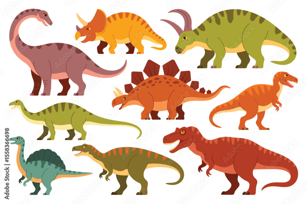 Cute Cartoon Dinosaurs Collection Cute Cartoon Dinosaurs Collection