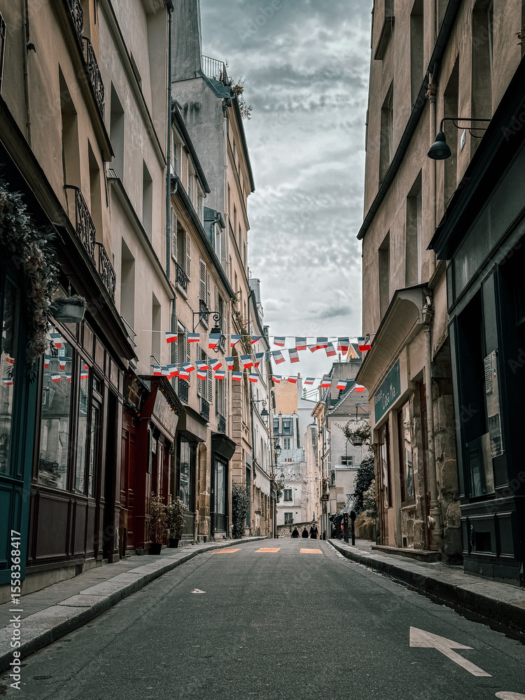 Fototapeta premium old street in Paris