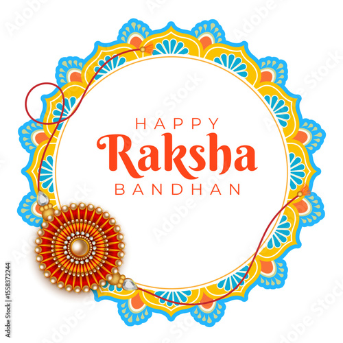 vector illustration of Rakhi background for Indian festival Raksha bandhan celebration