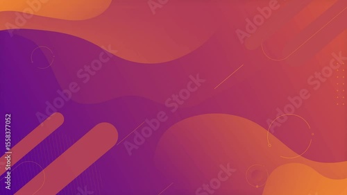 Purple and yellow background with moving lines, 4K, loop