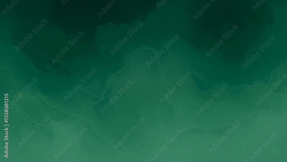 Fototapeta premium Abstract and textured dark jade to forest green gradient background