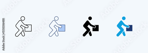 Manual Handling Outline Icon