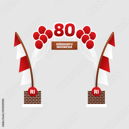 Independence Day Gate Vector Design