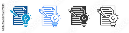 Concept Icon Set Multiple Style Collection