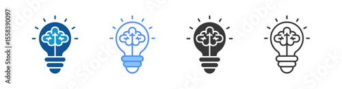 Idea Icon Set Multiple Style Collection
