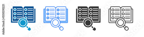 Proofreading Icon Set Multiple Style Collection