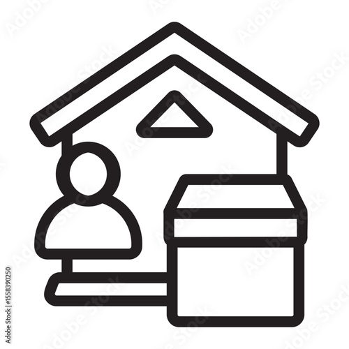 product owner line icon