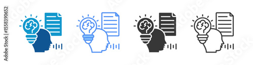 Idea Icon Set Multiple Style Collection