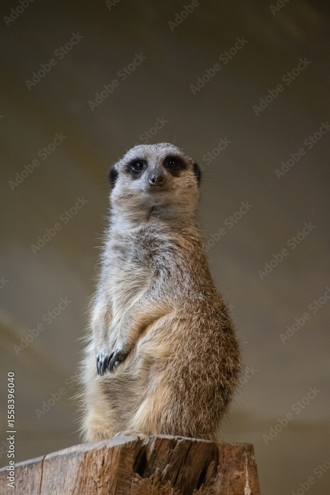 Fototapeta premium Close up of a meerkat watching