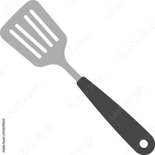 Vector icon of a spatula with holes.