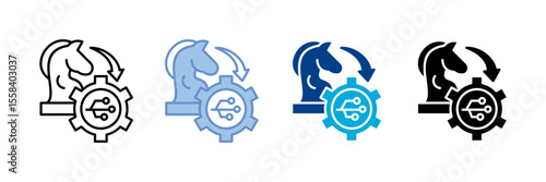 Strategy Control  Icon set multiple style collection