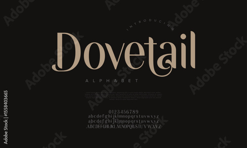 A soft Art Deco inspired serif with curvy letterforms. Ideal for logos, branding, and elegant packaging