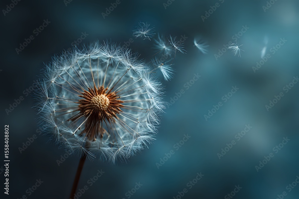 Fototapeta premium Dandelion Seeds: Wishes and Dreams