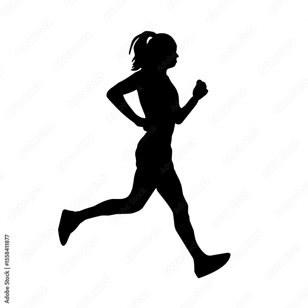 Runner silhouette vector Runner silhouette vector
