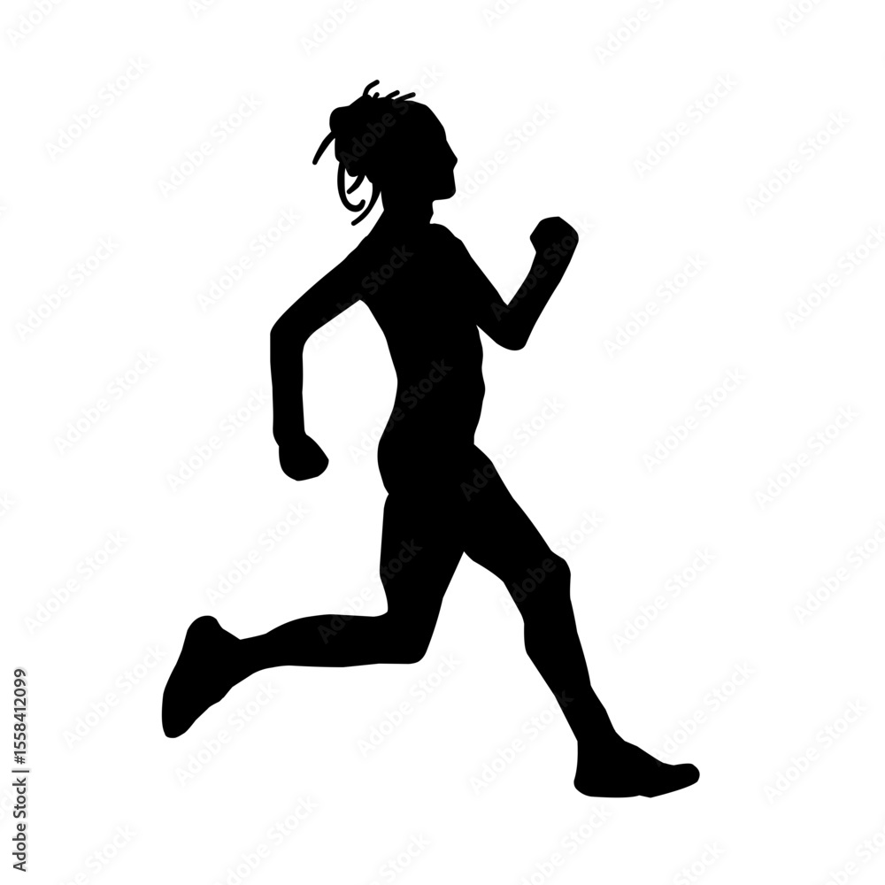Runner silhouette vector Runner silhouette vector