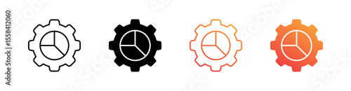 Settings Multiple Style Icon Set 