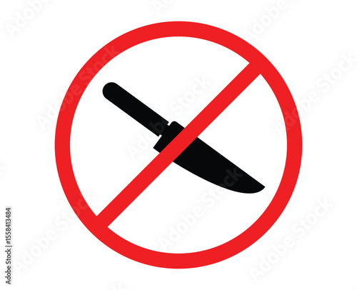 forbidden to carry knifes. no knife allowed. no knife. no knife zone