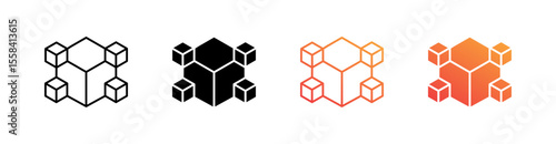 Digital Multiple Style Icon Set 